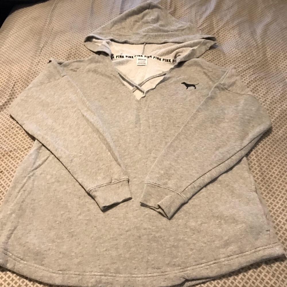 Pink hooded sweater
